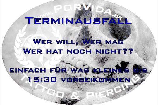 Terminausfall wg. Krankheit
